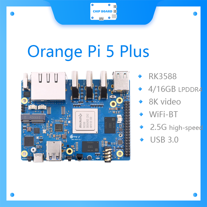 Orange Pi 5 Plus 16Gb - كمبيوتر برتقالي Pi 5 Plus أحادي