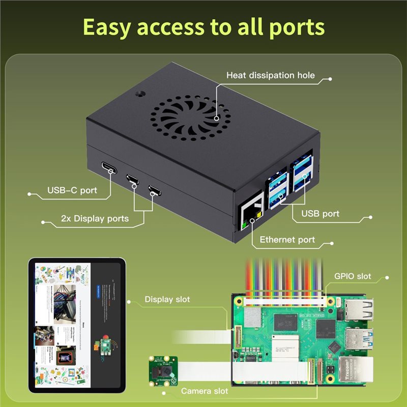 T23C، مجموعة أدوات البداية من  - مراجعة Raspberry Pi 5 8Gb Board وسعره