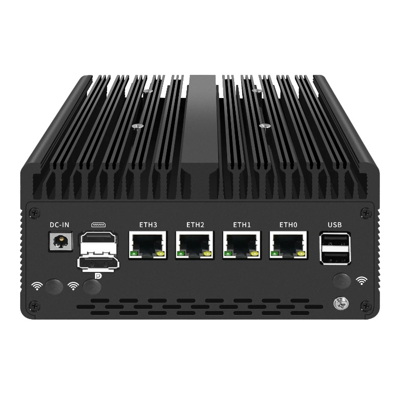 كمبيوتر مصغر بدون مروحة بمعالج - مراجعة Pfsense Firewall Router 2.5G 4 I226 وسعره